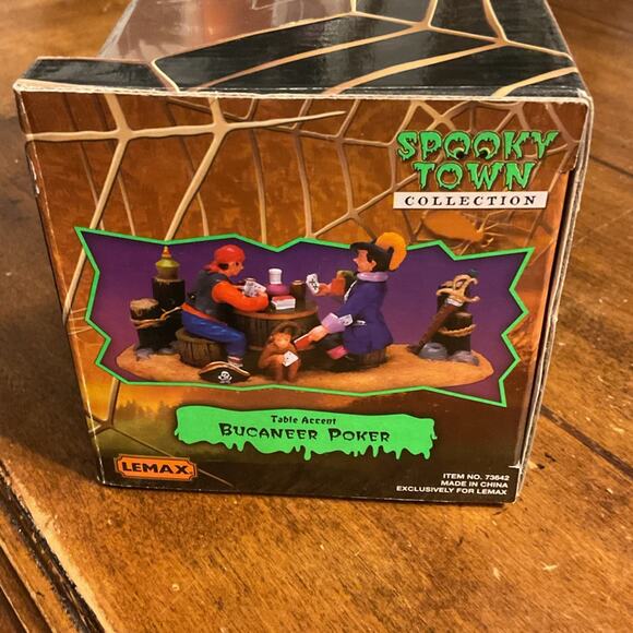 Lemax Halloween Village Spooky Town 2007 Buccaneer Poker #73642 NEW In Box - Picture 5 of 7